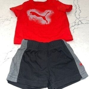 Puma shirt and shorts outfit size 0-3 months